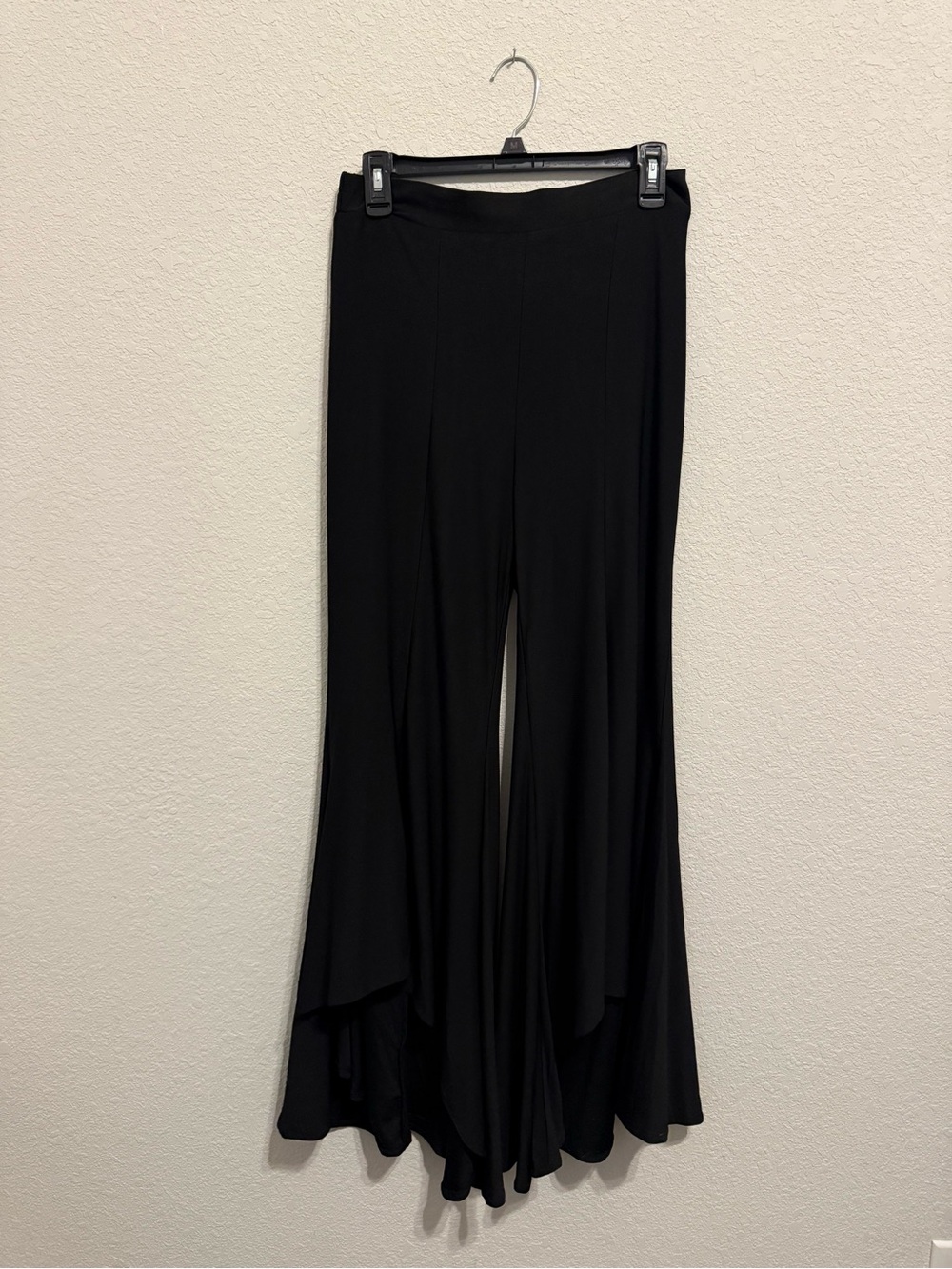 Crazy Train Black Wide Leg Flared Palazzo Pants | M